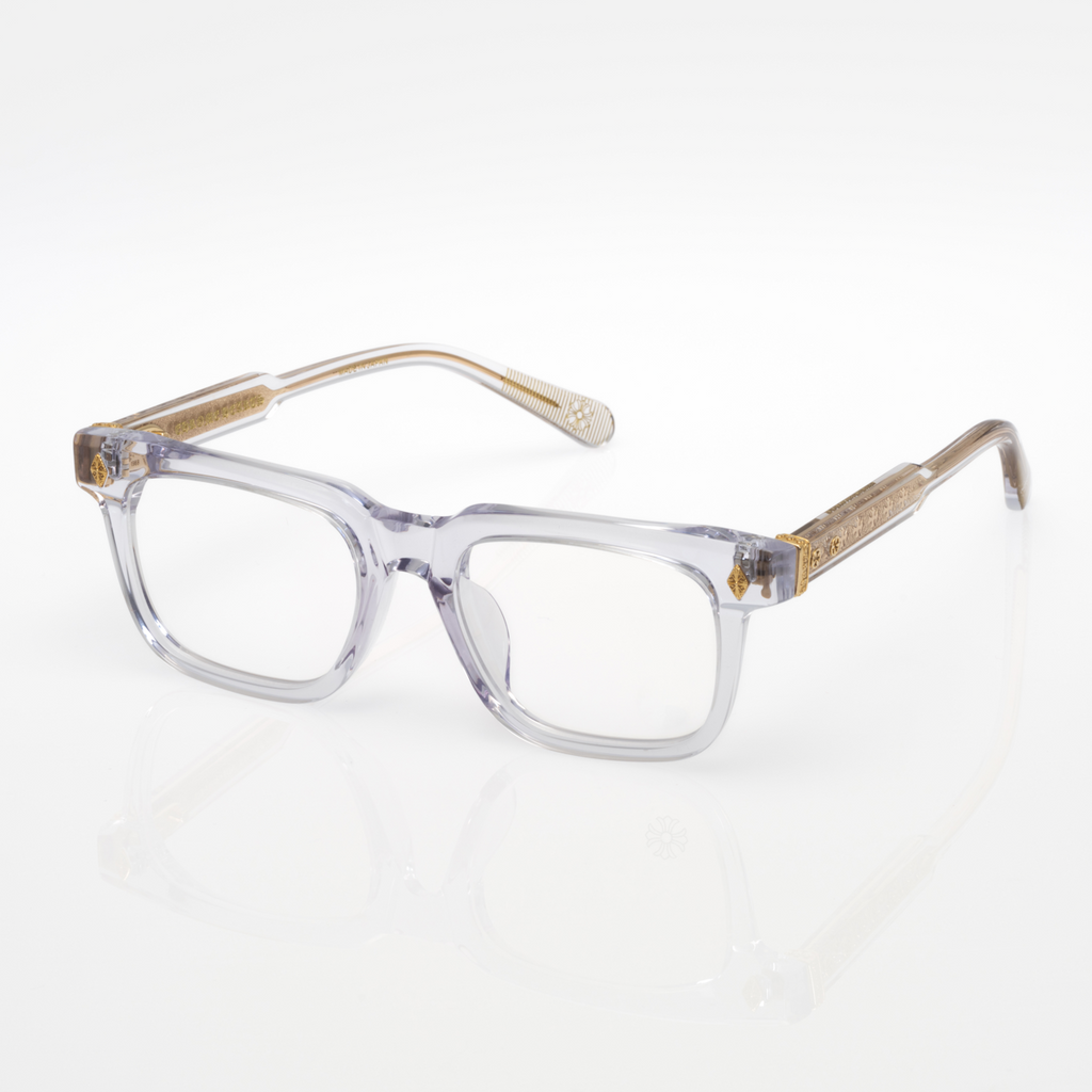 Lunettes Carré — Acétate Noir & Détail Argent