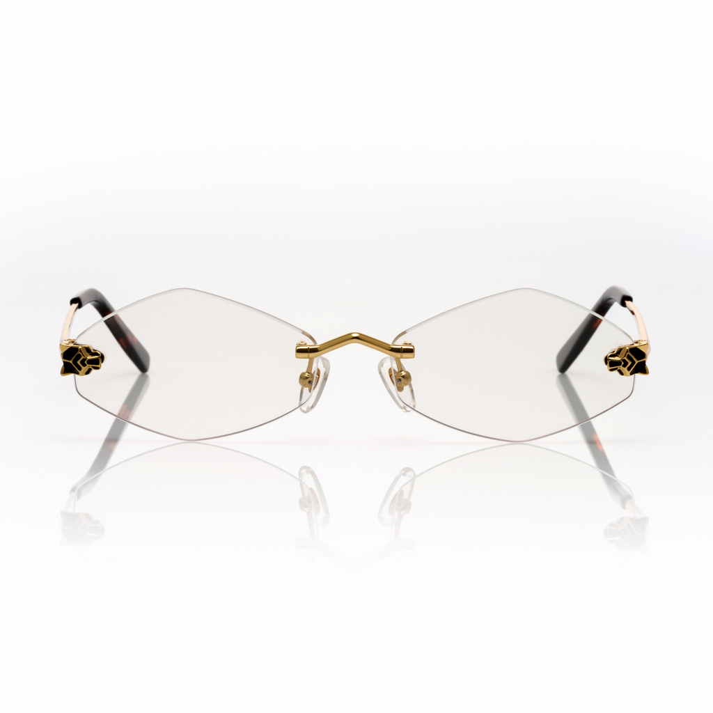 Lunettes Hexagonale — Doré & Écaille Fauve