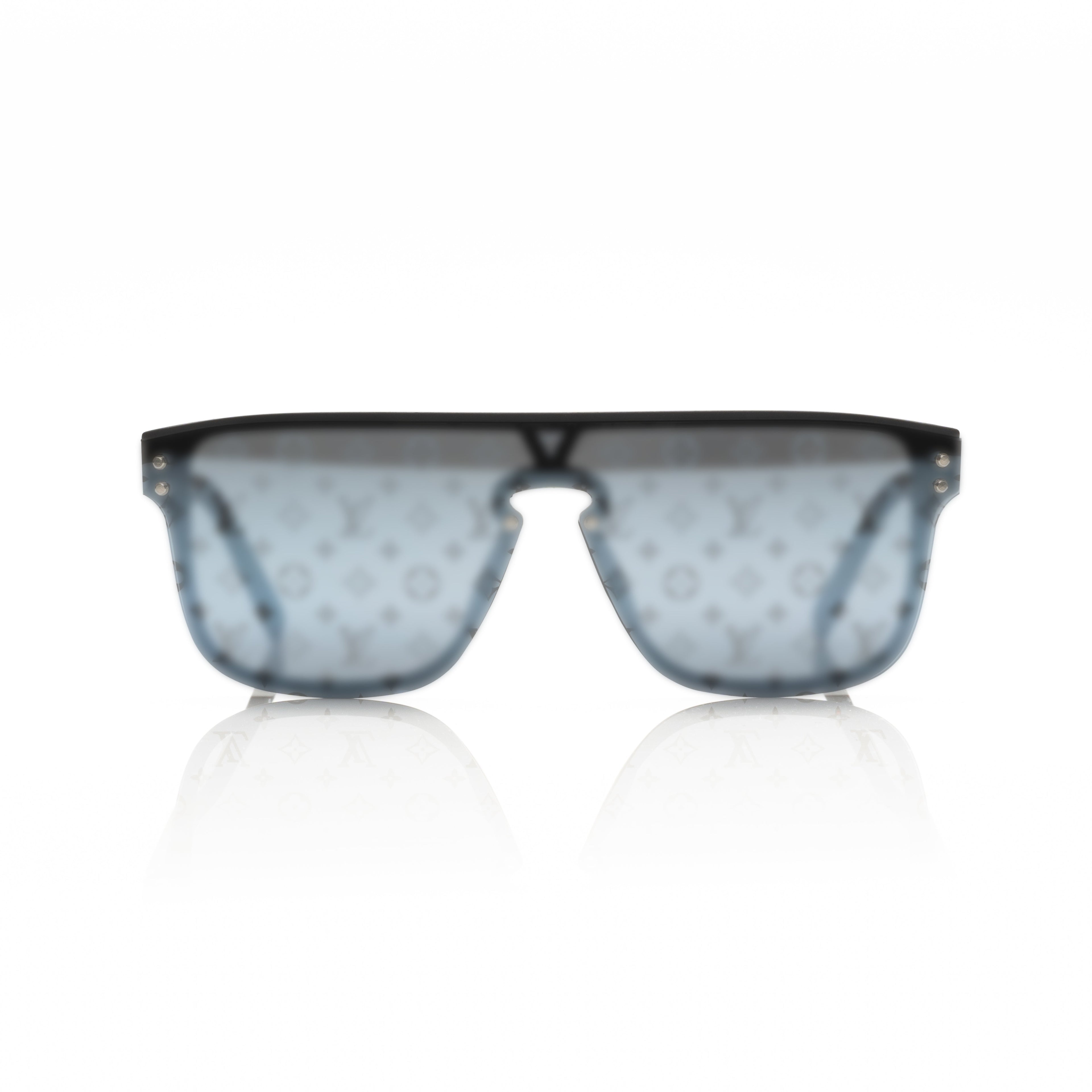 Lunettes Masque — Acétate Noir & Verres Monogramme