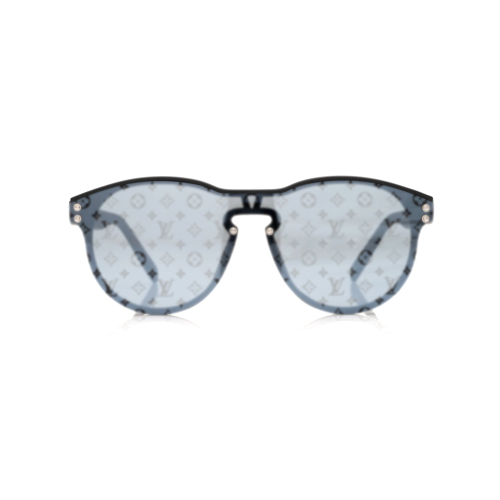 Lunettes Masque — Acétate Noir & Verres Monogramme