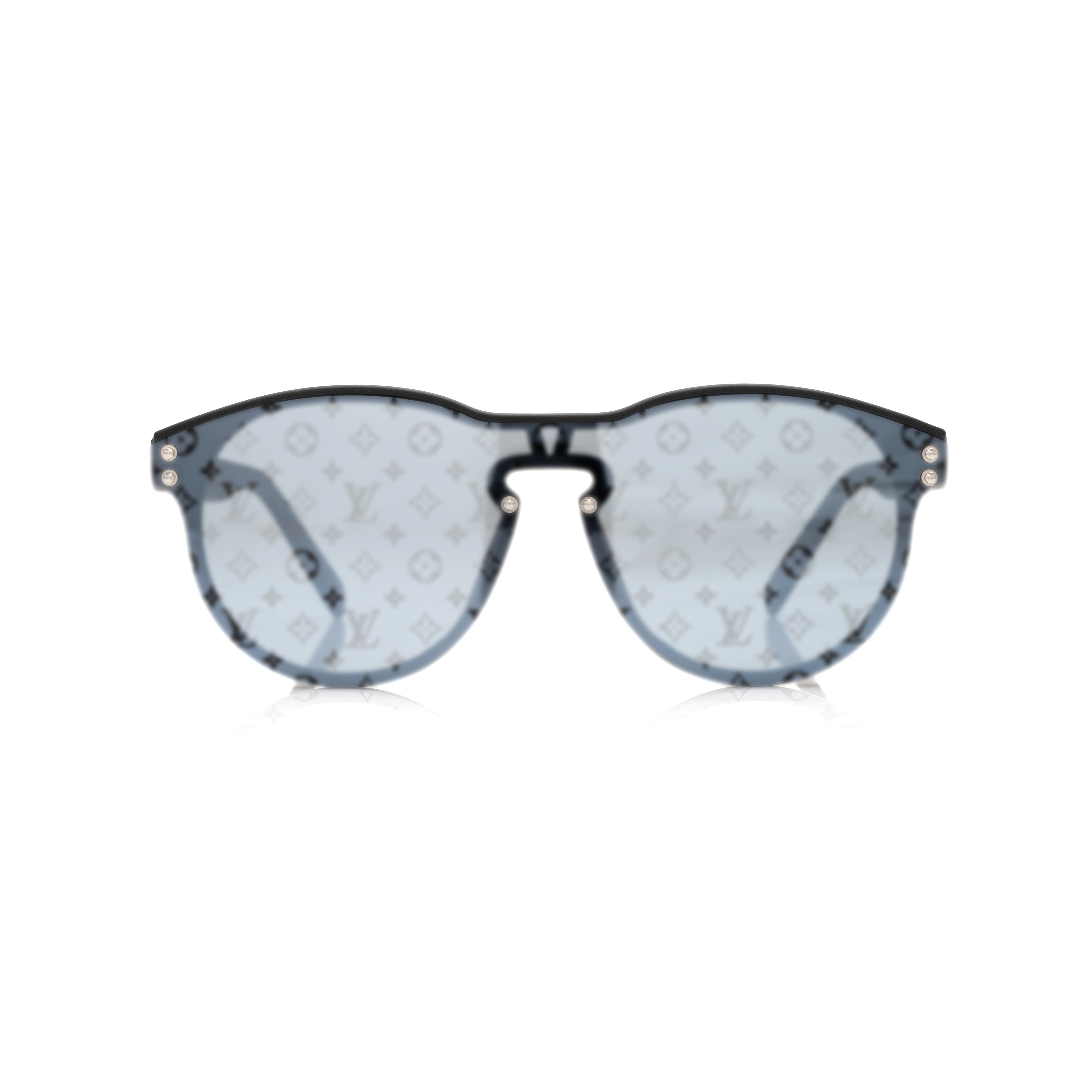 Lunettes Masque — Acétate Noir & Verres Monogramme