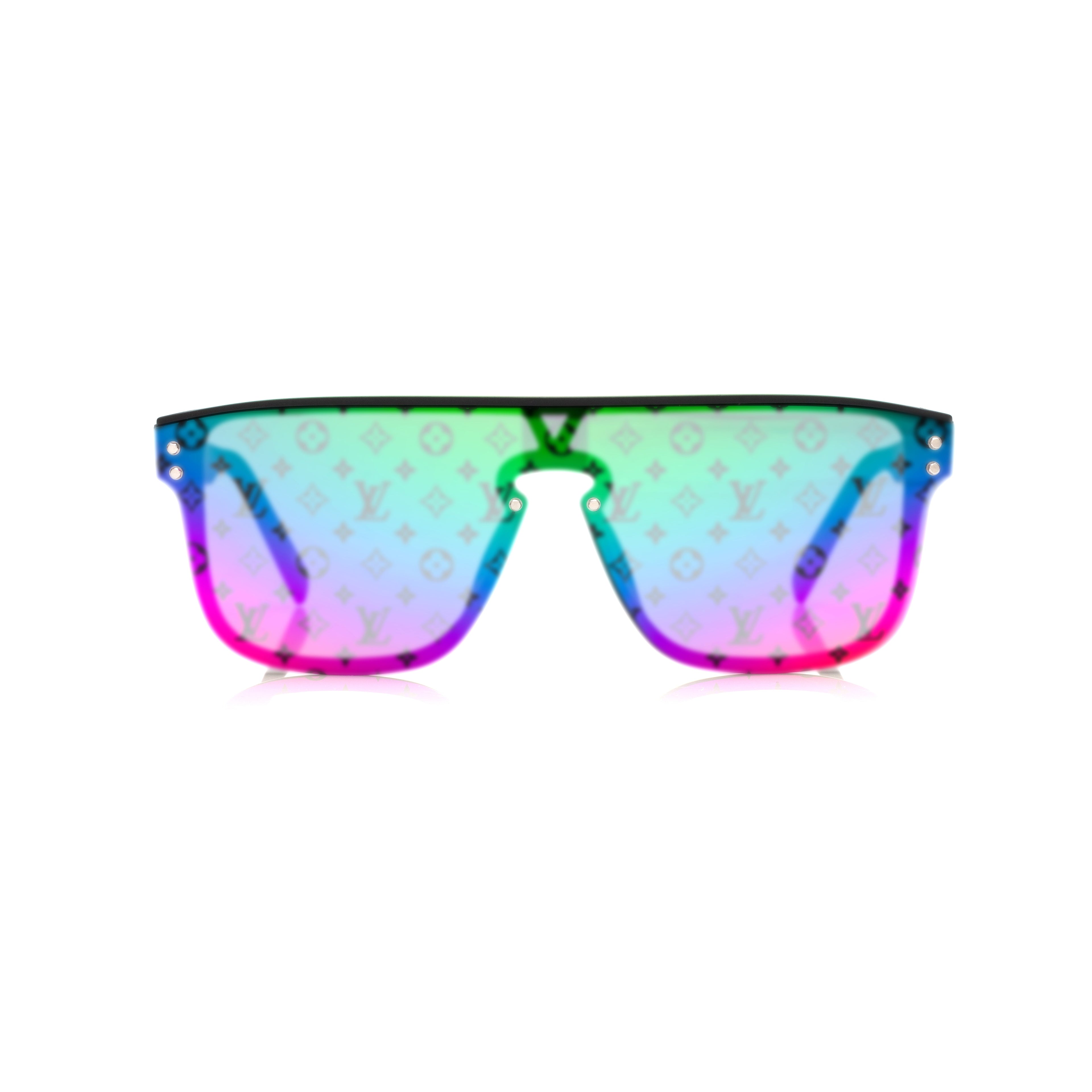 Lunettes Masque — Acétate Noir & Verres Monogramme