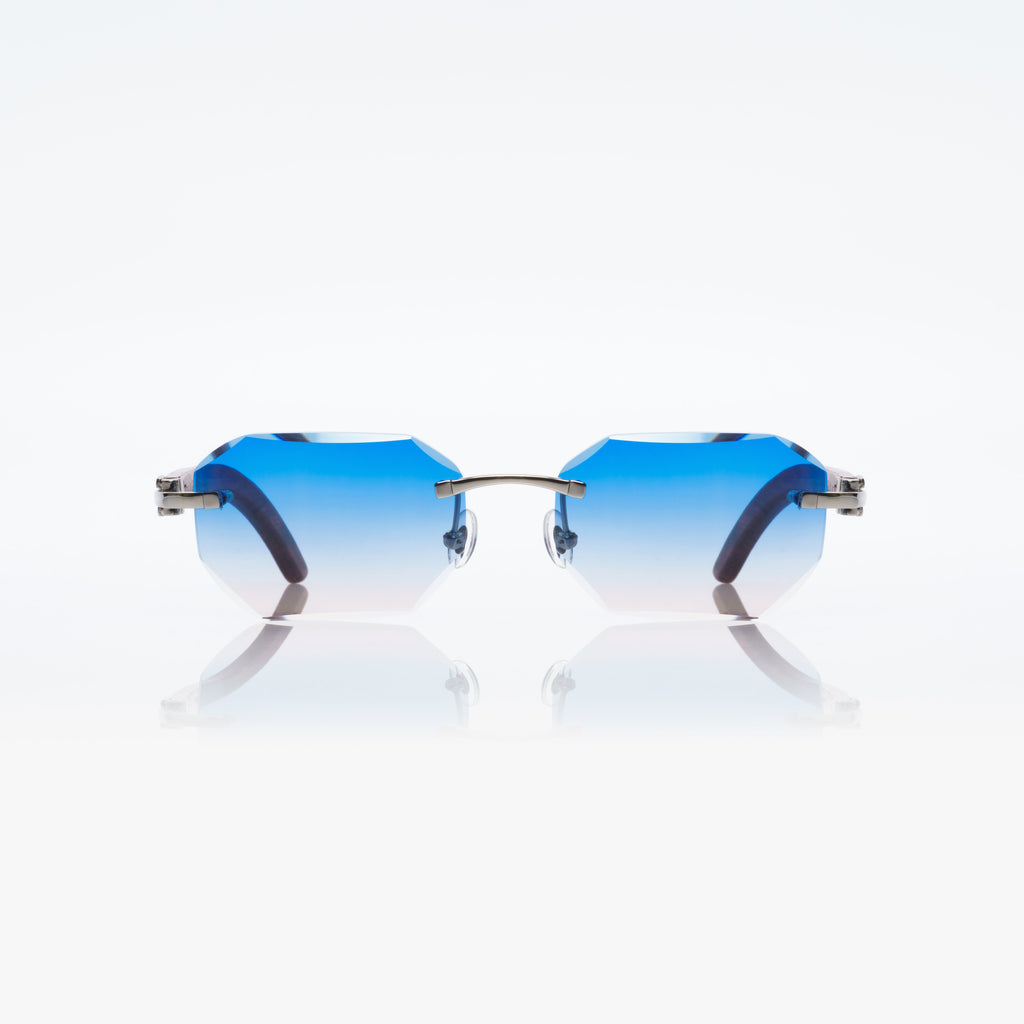Lunettes Octogonale — Bois Brun & Doré Parme