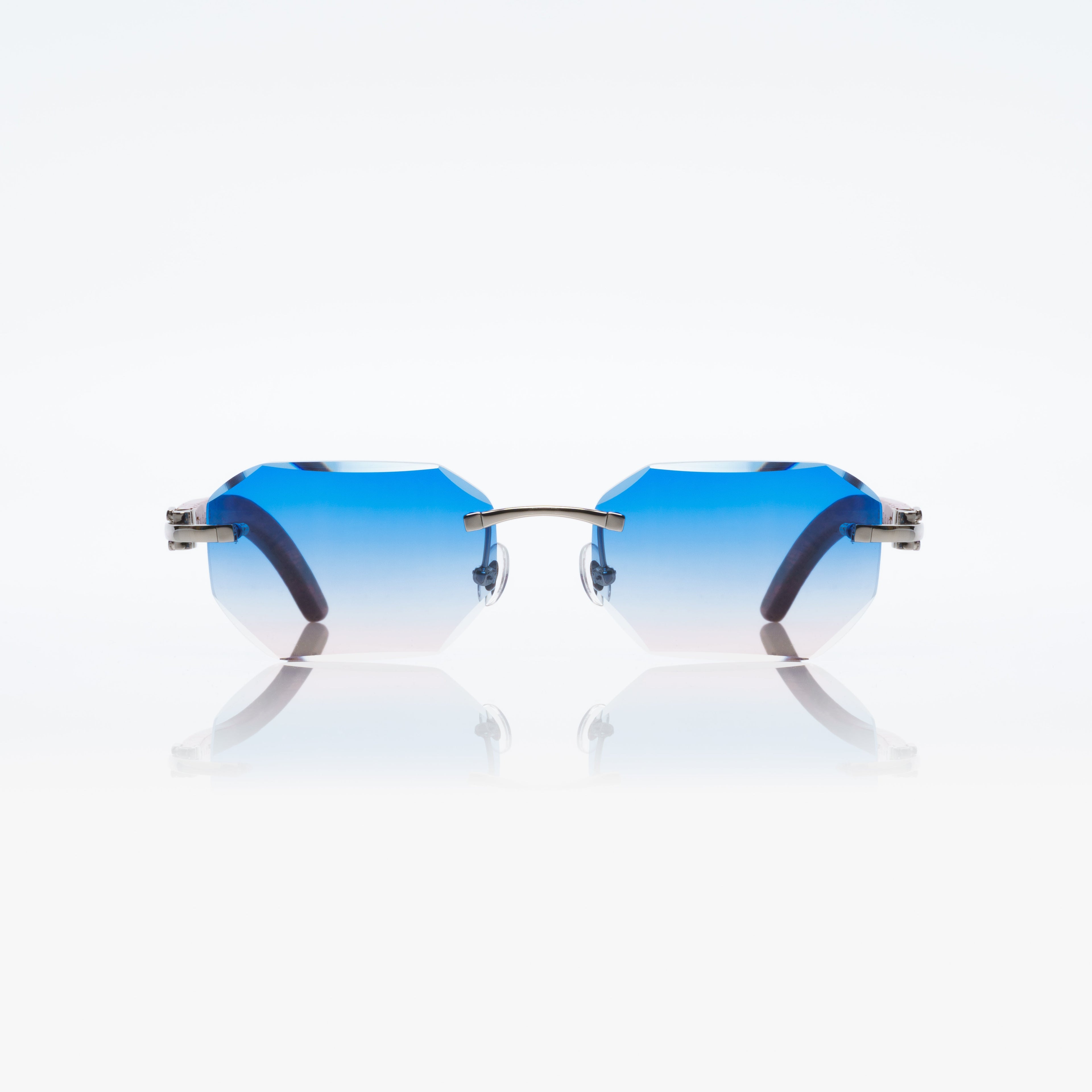 Lunettes Octogonale — Bois Brun & Doré Parme