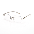 Lunettes Octogonale — Métal Argenté Cristal