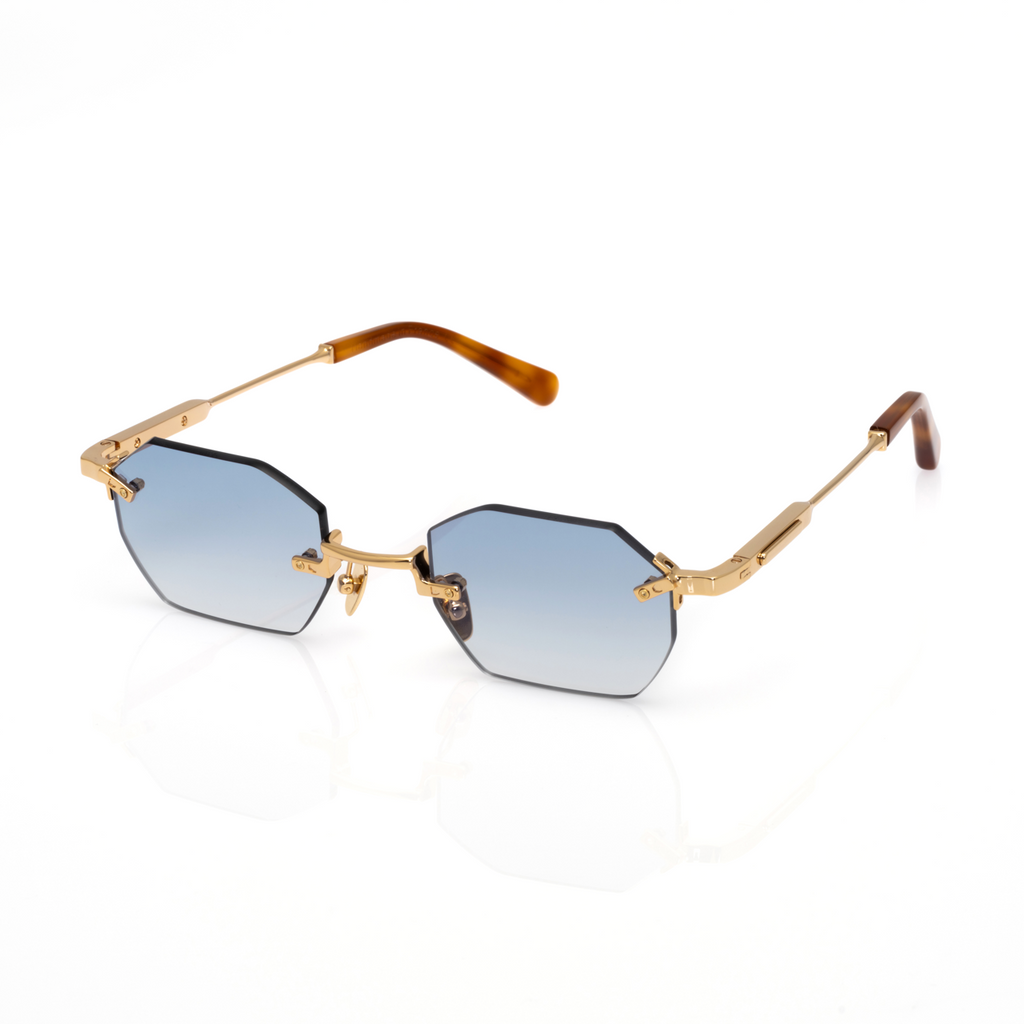 Lunettes Octogonale — Métal Argenté & Verres Verts