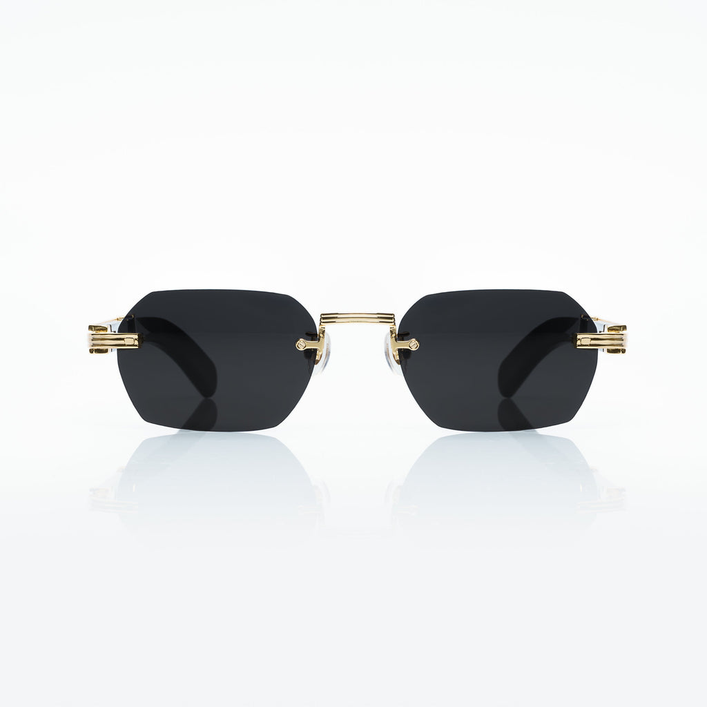 Lunettes Octogonale — Nacre & Métal Doré