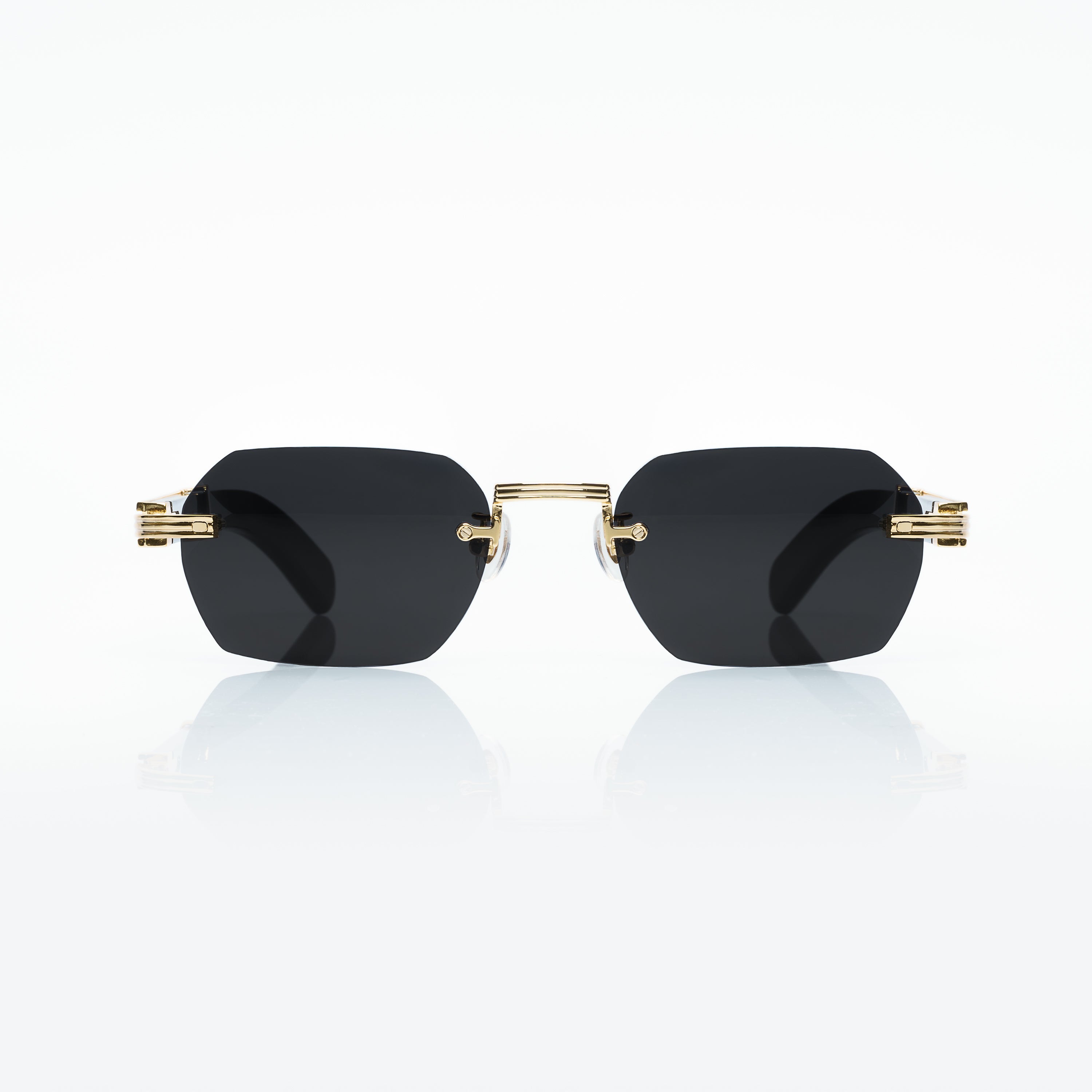Lunettes Octogonale — Nacre & Métal Doré