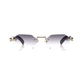 Lunettes Octogonale Sans Cerclage — Métal Argenté & Noir