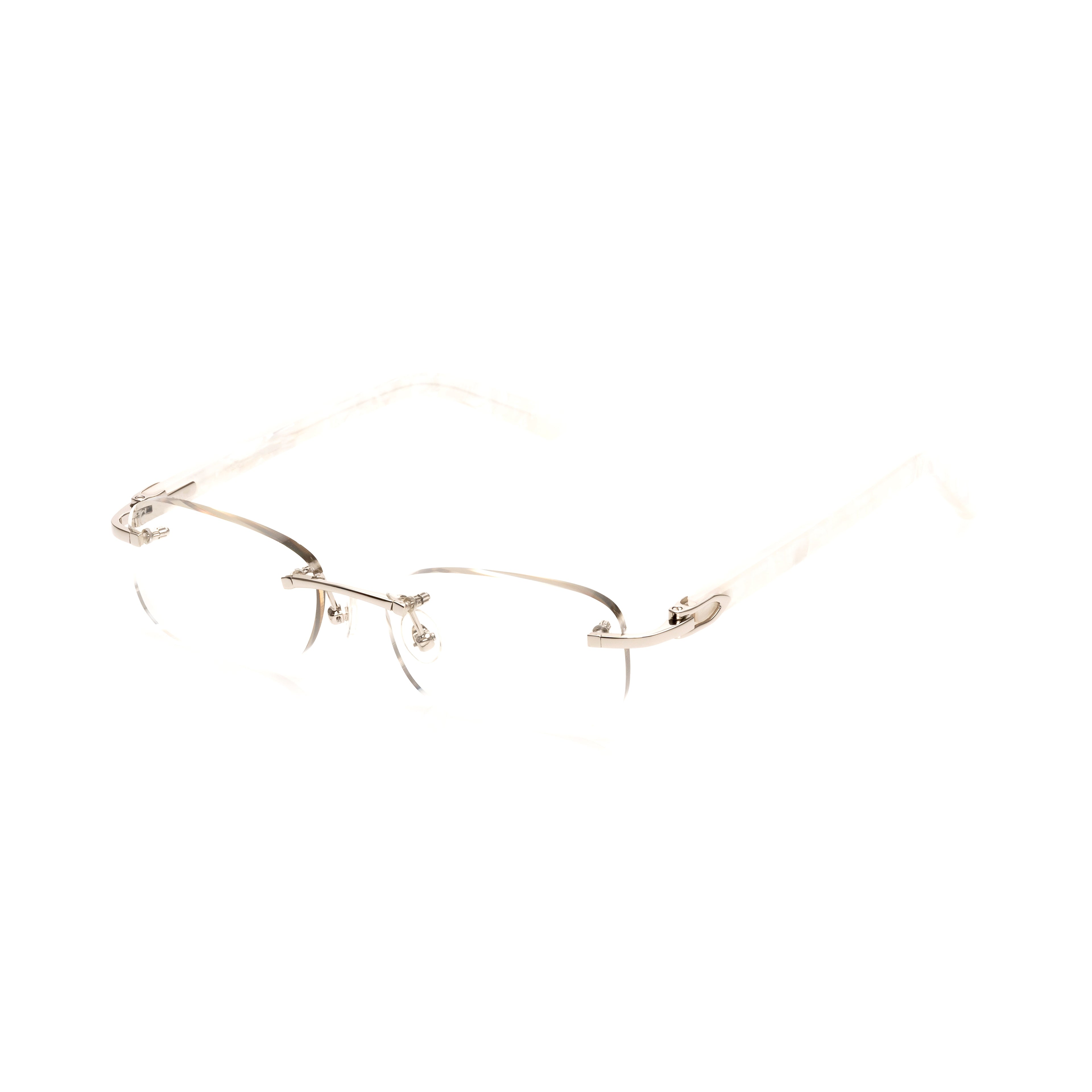 Lunettes Ovale — Bois Ivoire & Doré
