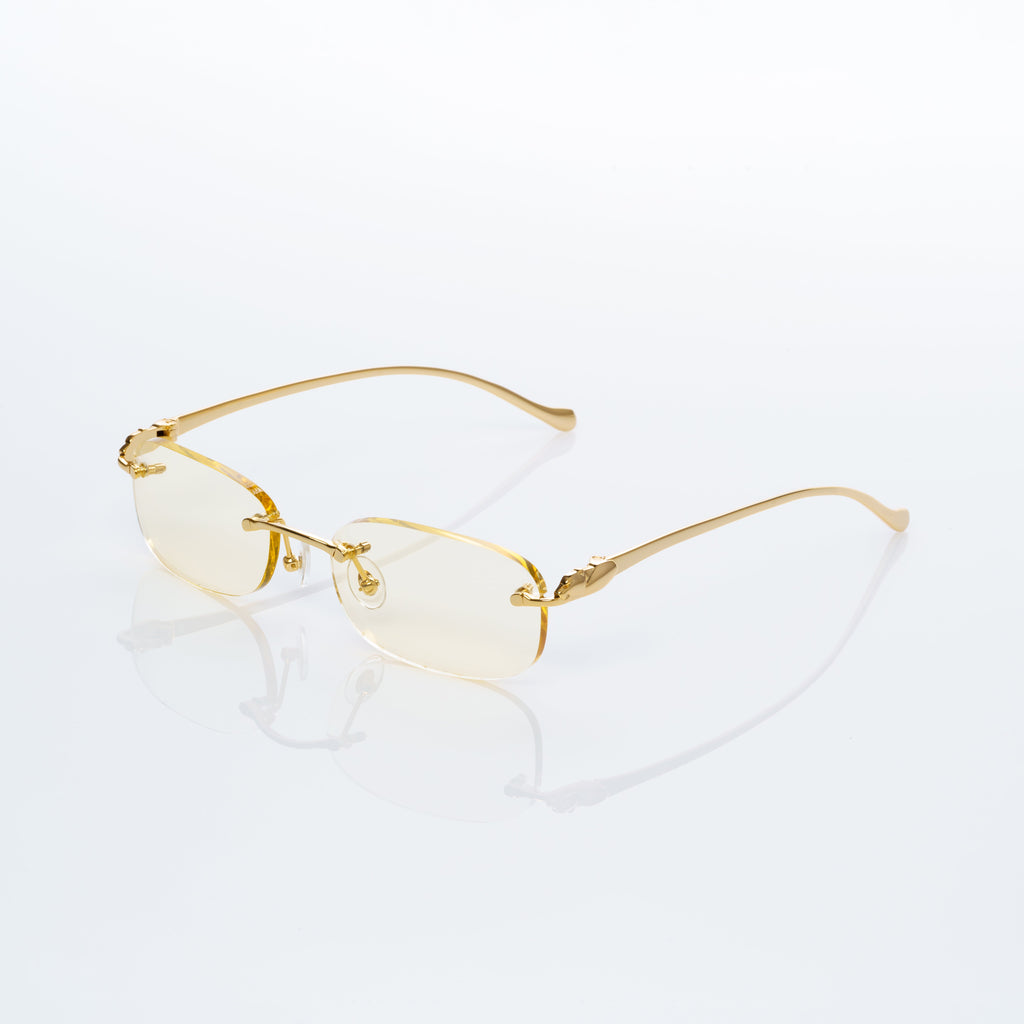 Lunettes Ovale — Métal Argenté Cristal · II