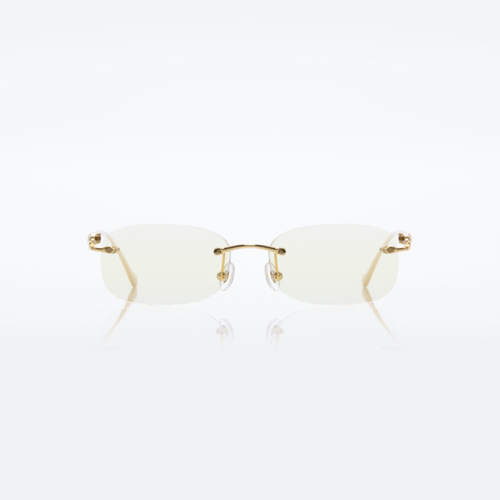 Lunettes Ovale — Métal Argenté Cristal · II