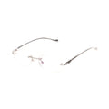 Lunettes Ovale — Métal Argenté Sans Cerclage