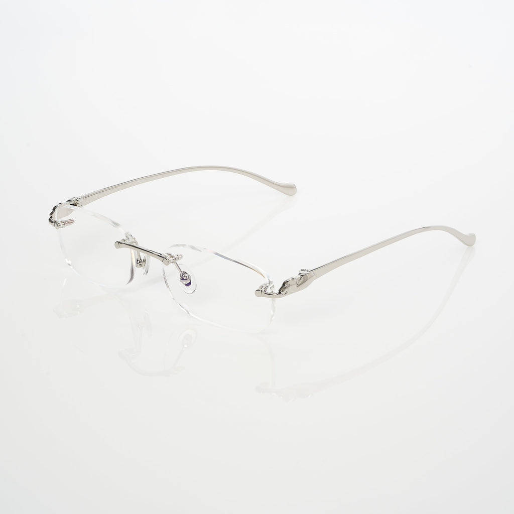 Lunettes Ovale — Métal Doré Sans Cerclage