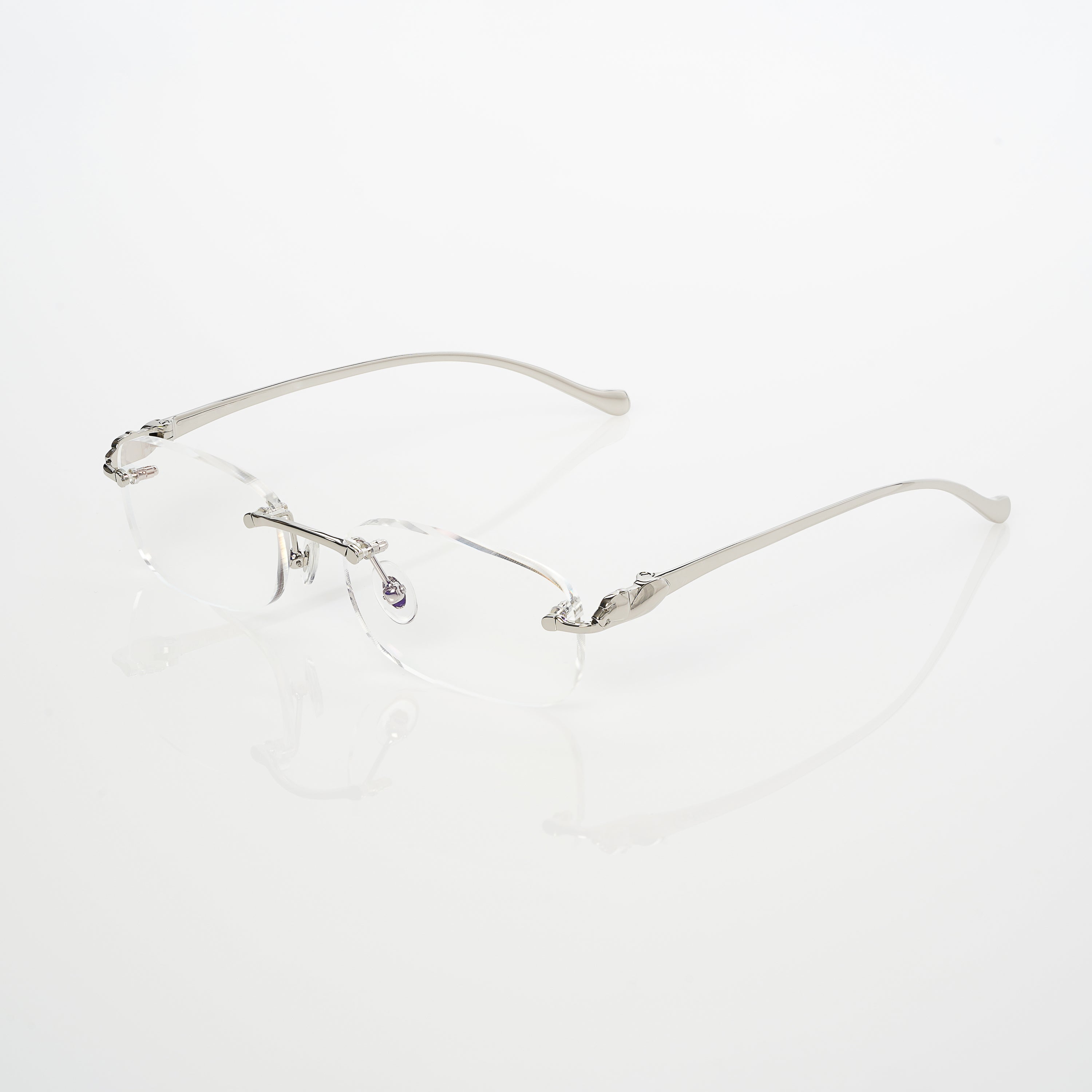 Lunettes Ovale — Métal Doré Sans Cerclage