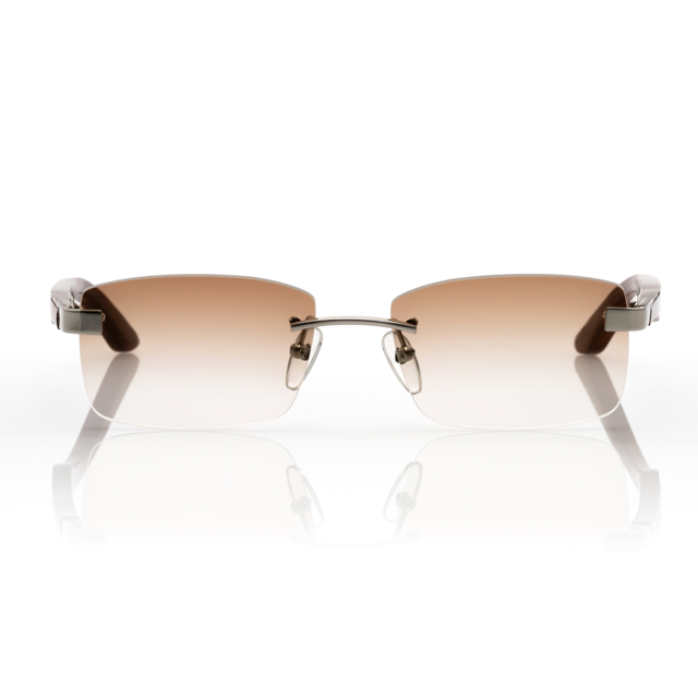 Lunettes Rectangle — Corne Ivoire & Or