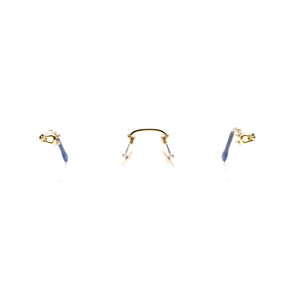Lunettes Rectangle Fin — Métal Argenté & Écaille