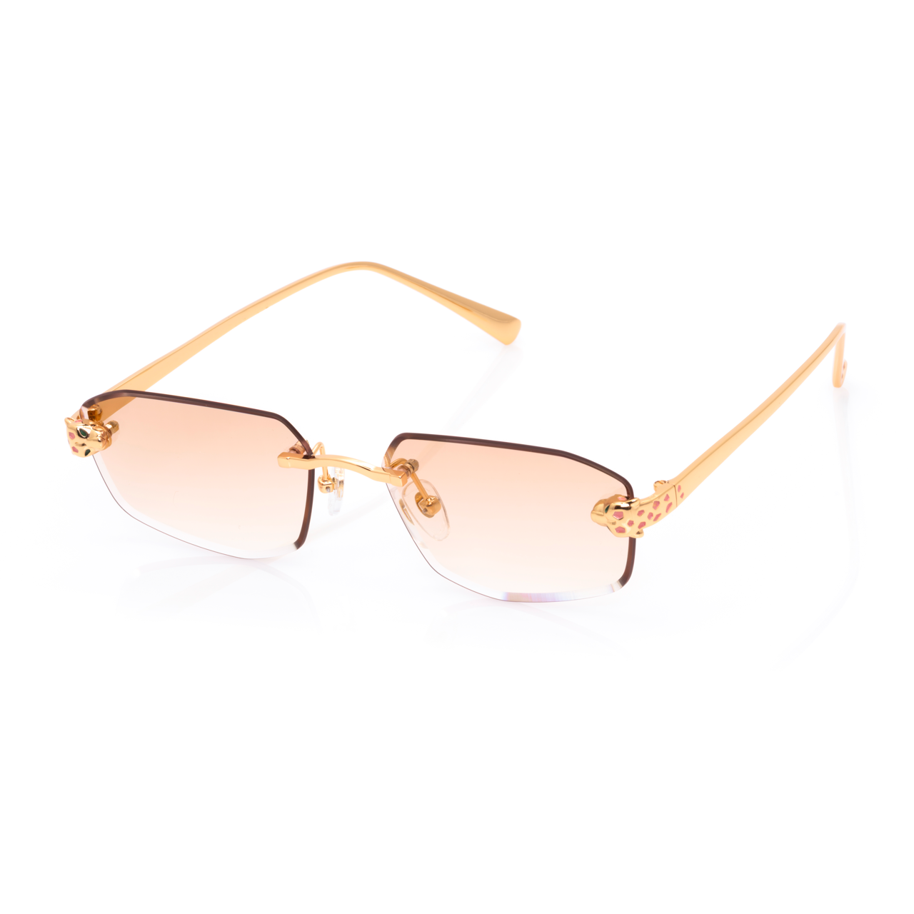 Lunettes Rectangle — Métal Argenté & Verres Anthracite · II