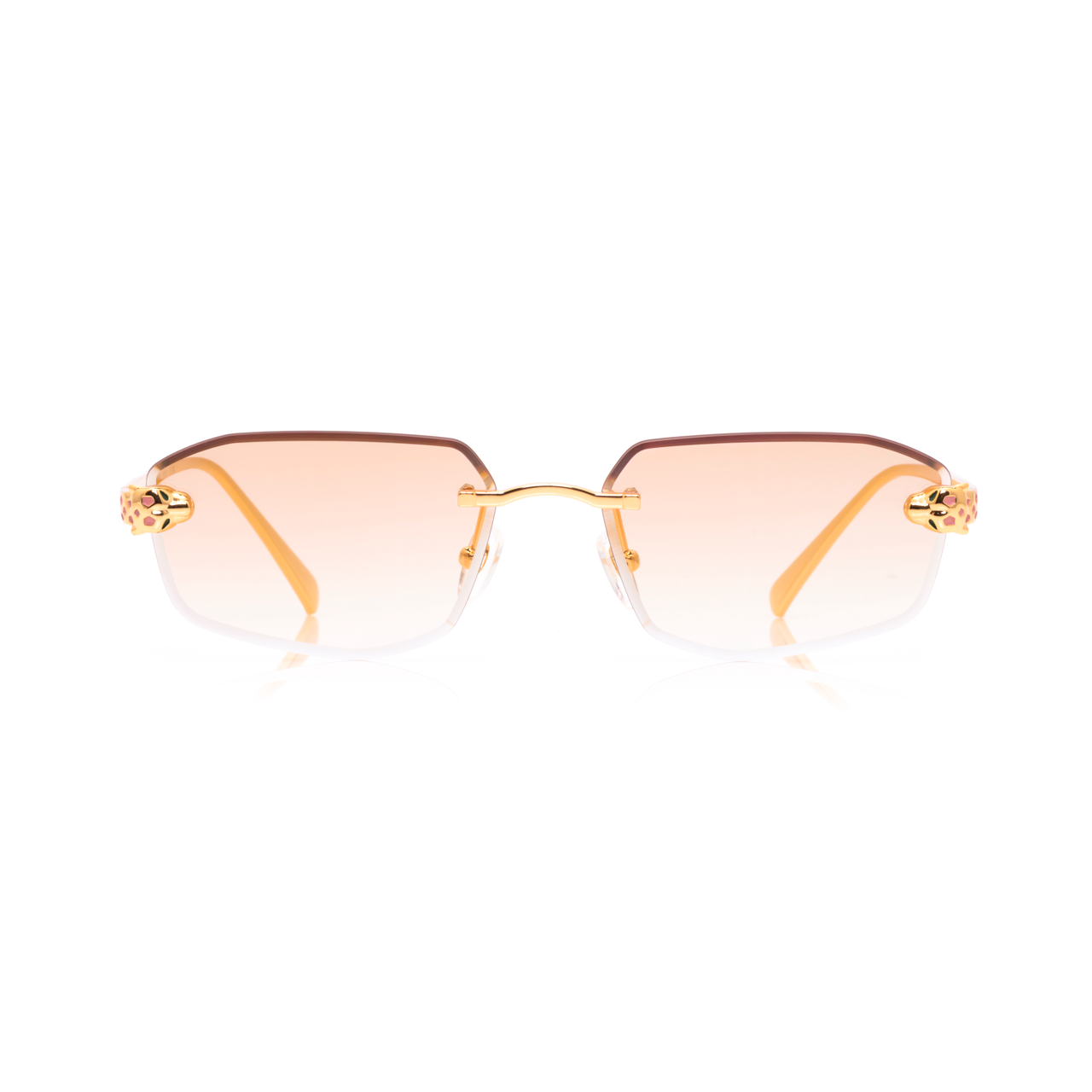 Lunettes Rectangle — Métal Argenté & Verres Anthracite · II