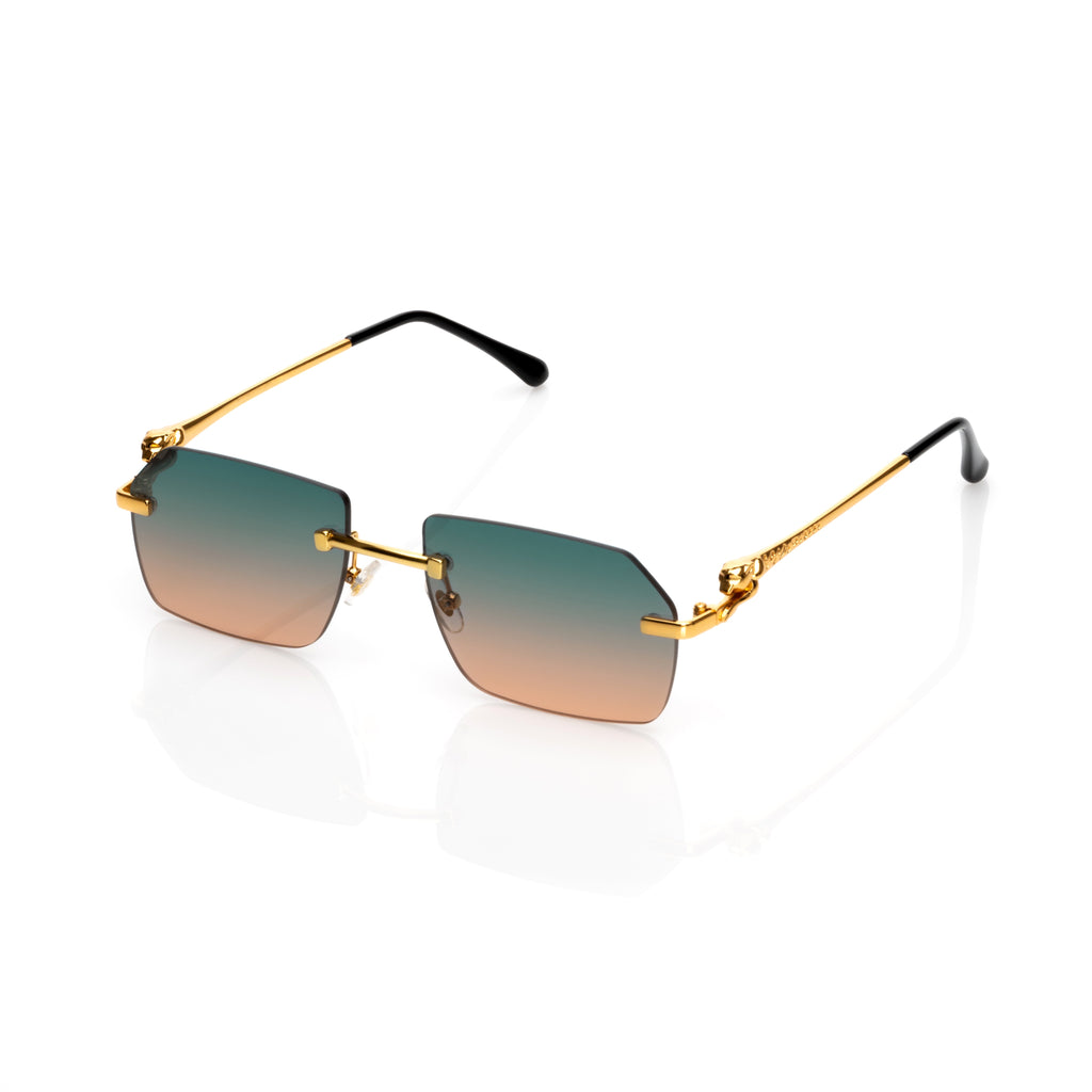 Lunettes Rectangle — Métal Argenté & Verres Clairs