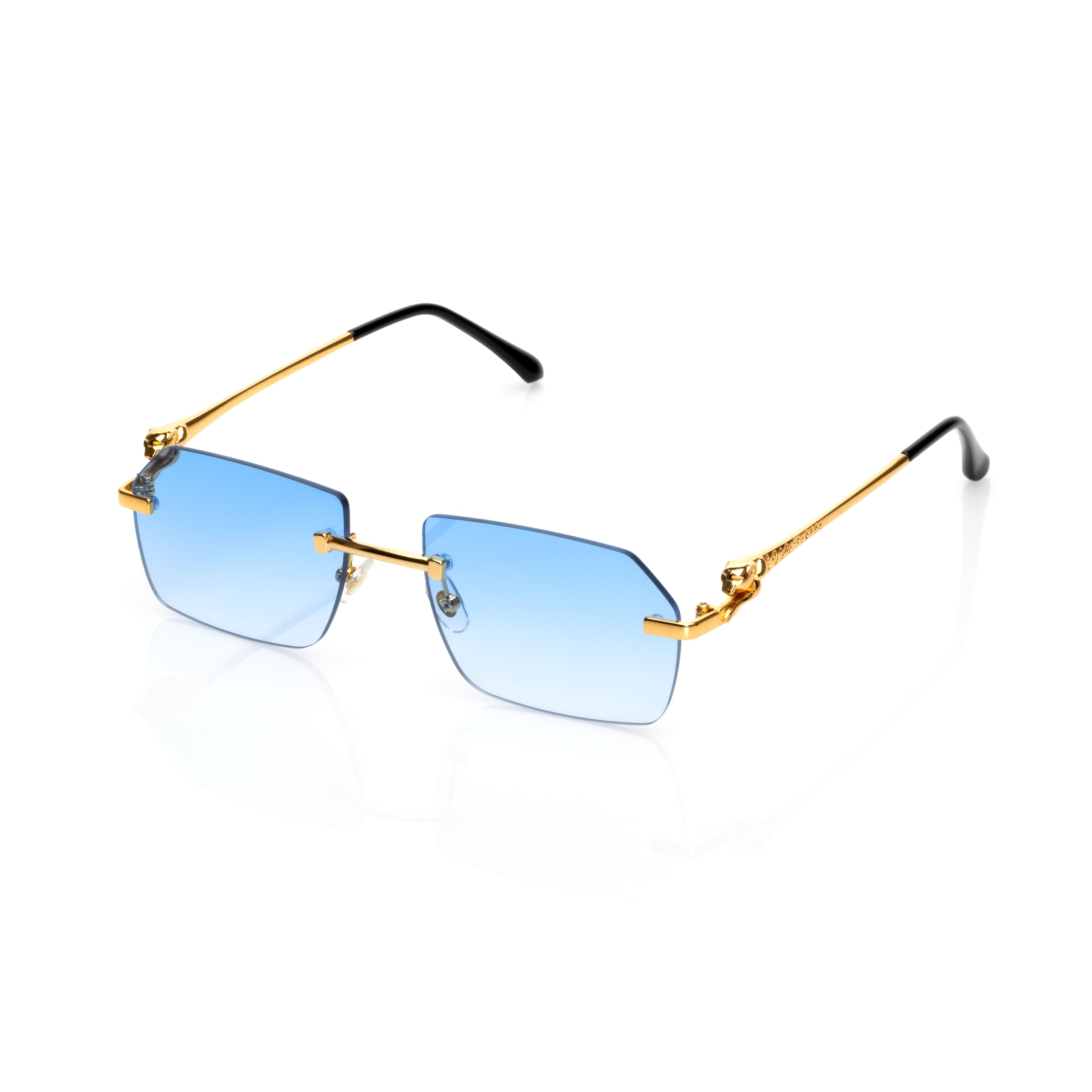Lunettes Rectangle — Métal Argenté & Verres Clairs