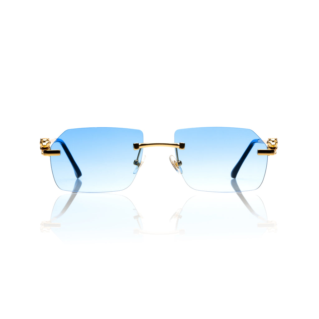Lunettes Rectangle — Métal Argenté & Verres Clairs