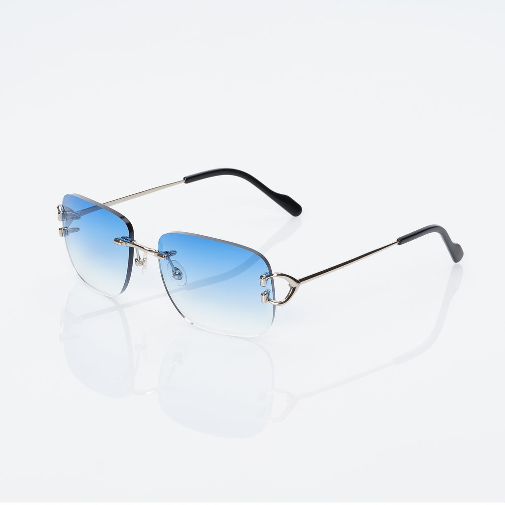 Lunettes Rectangle — Métal Doré & Embouts Écaille