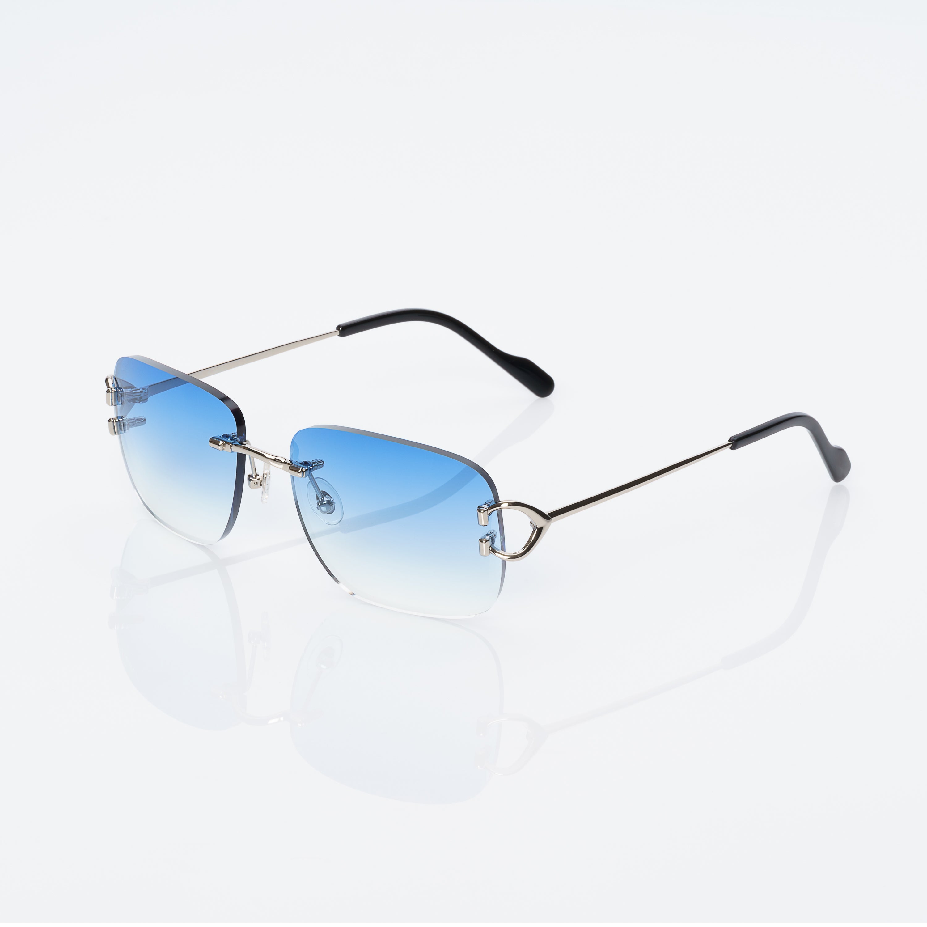 Lunettes Rectangle — Métal Doré & Embouts Écaille