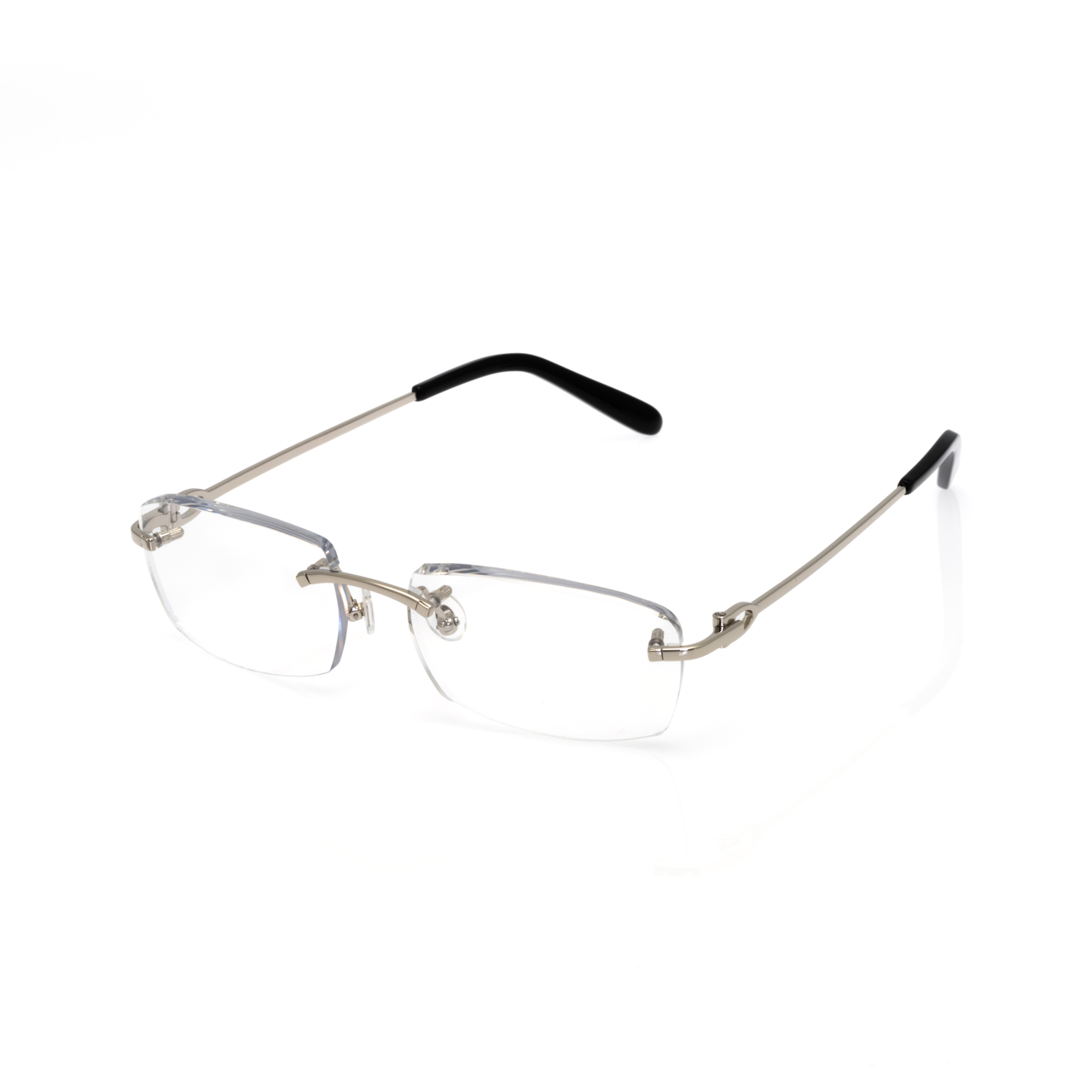 Lunettes Rectangle Sans Cerclage — Doré & Écaille