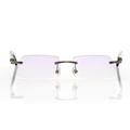 Lunettes Sans Cerclage — Métal Argenté & Branches Nacrées