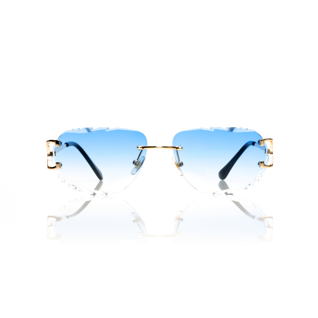Lunettes Sans Cerclage — Métal Argenté Épuré