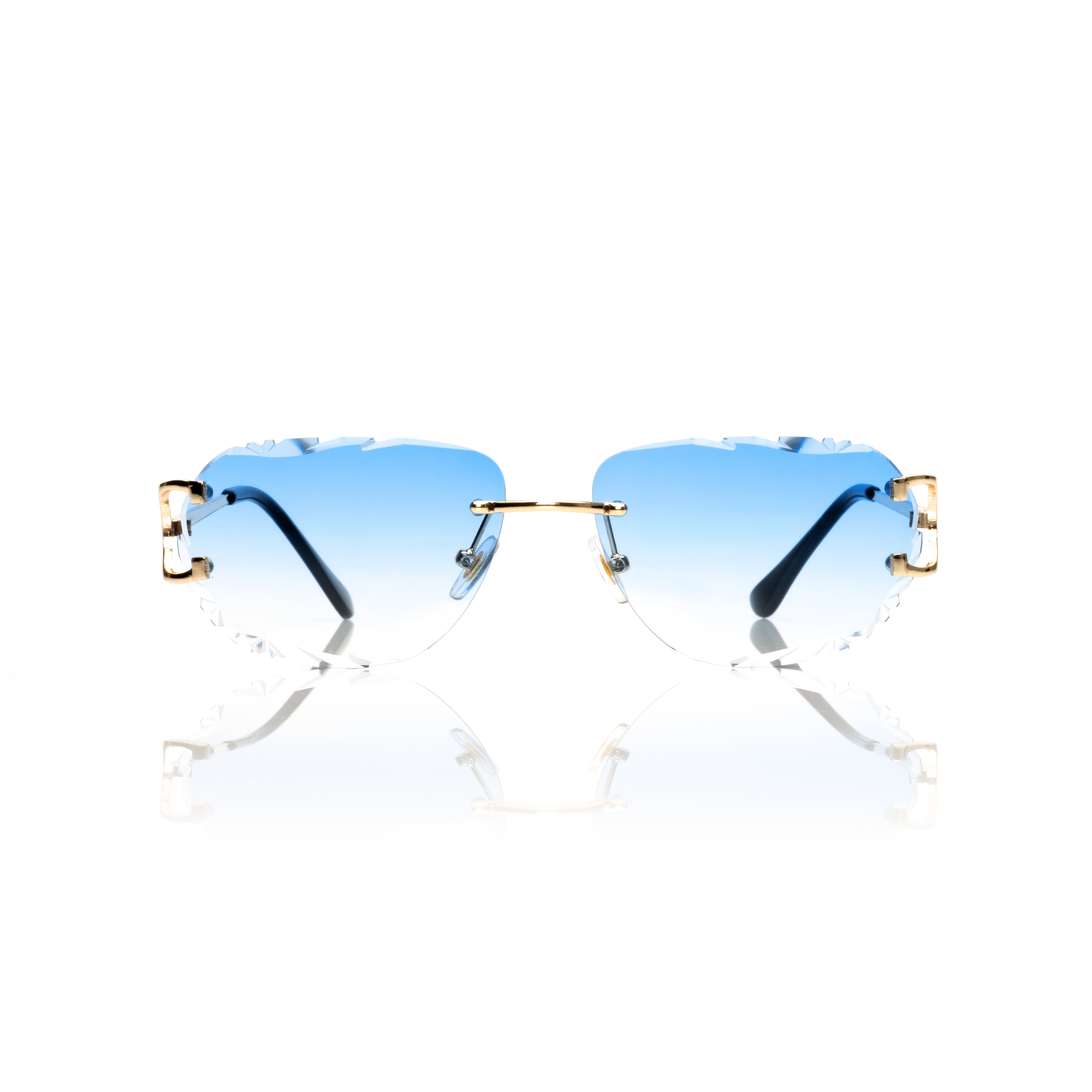 Lunettes Sans Cerclage — Métal Argenté Épuré