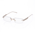 Lunettes Sans Cerclage — Métal Argenté Orné
