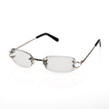 Lunettes Sans Cerclage — Métal Argenté & Verres Transition