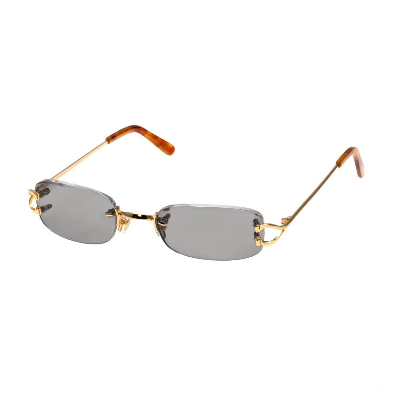Lunettes Sans Cerclage — Métal Argenté & Verres Transition