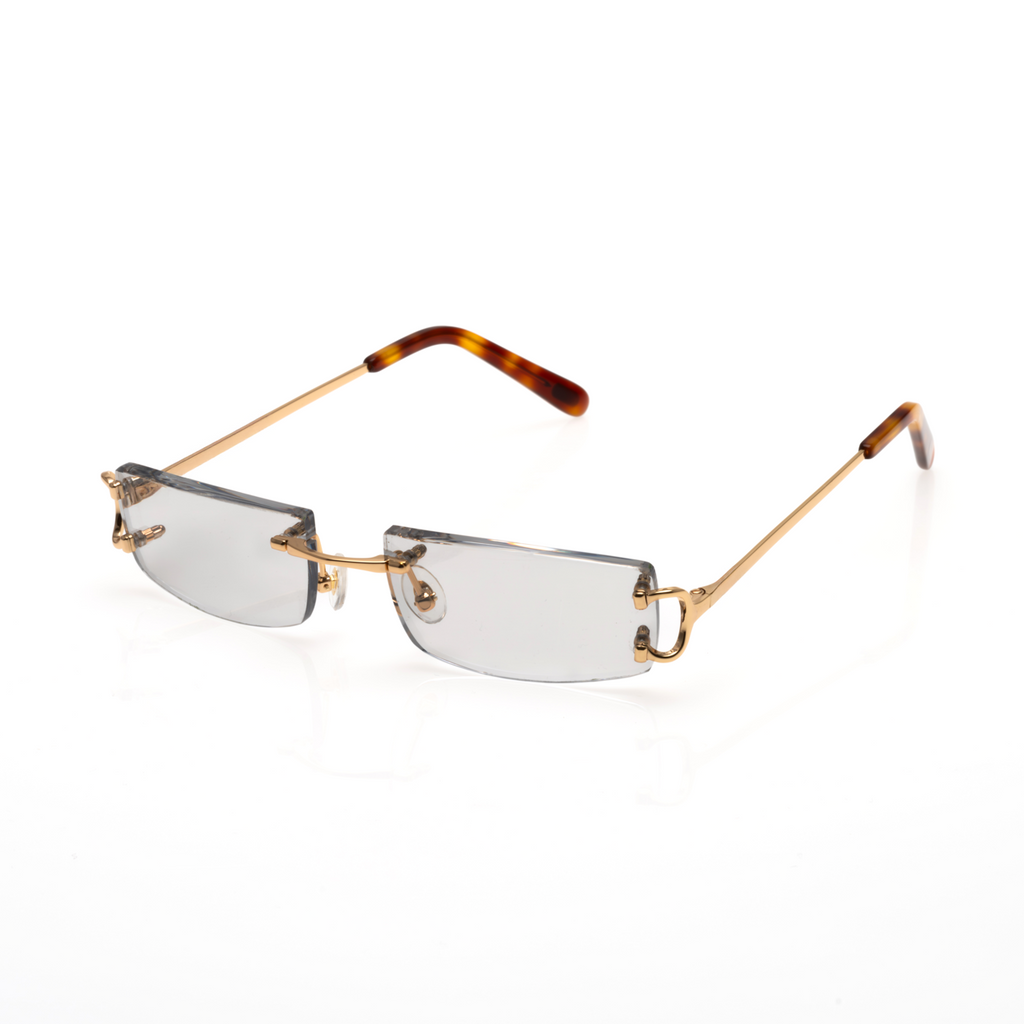 Lunettes Sans Cerclage — Métal Doré & Écaille · II