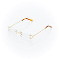 Lunettes Sans Cerclage — Métal Doré & Écaille · IV