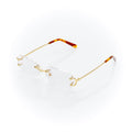 Lunettes Sans Cerclage — Métal Doré & Écaille · V