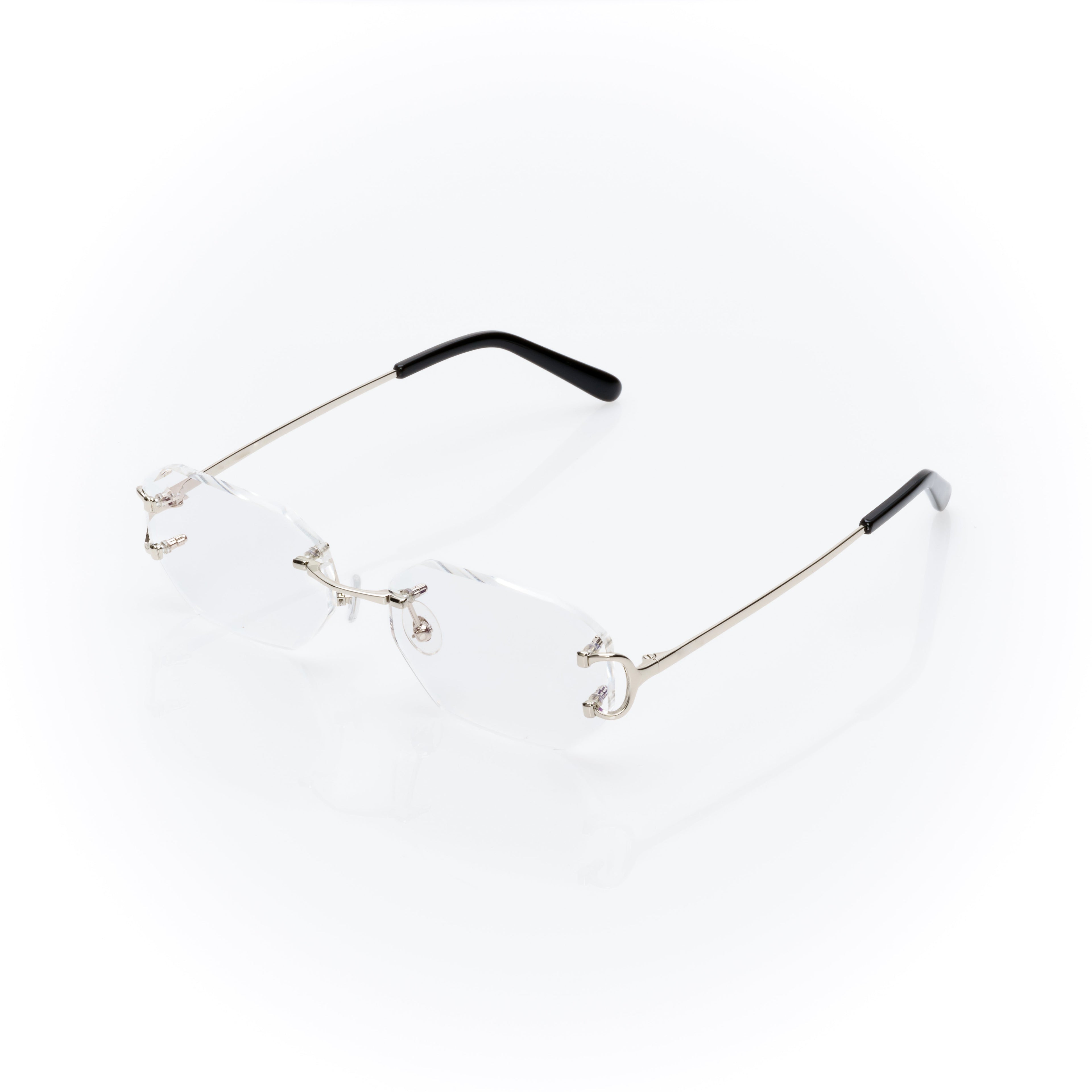 Lunettes Sans Cerclage — Métal Doré & Écaille · V