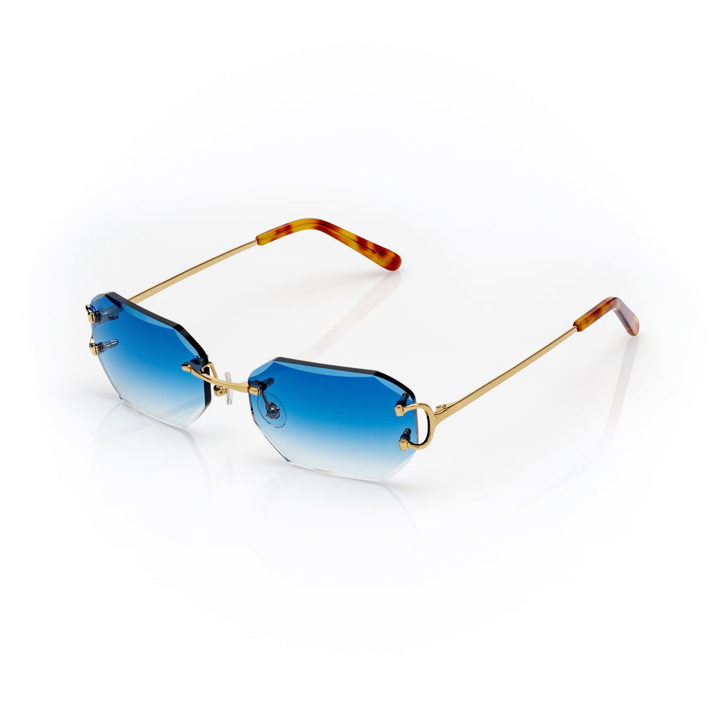Lunettes Sans Cerclage — Métal Doré & Écaille · V